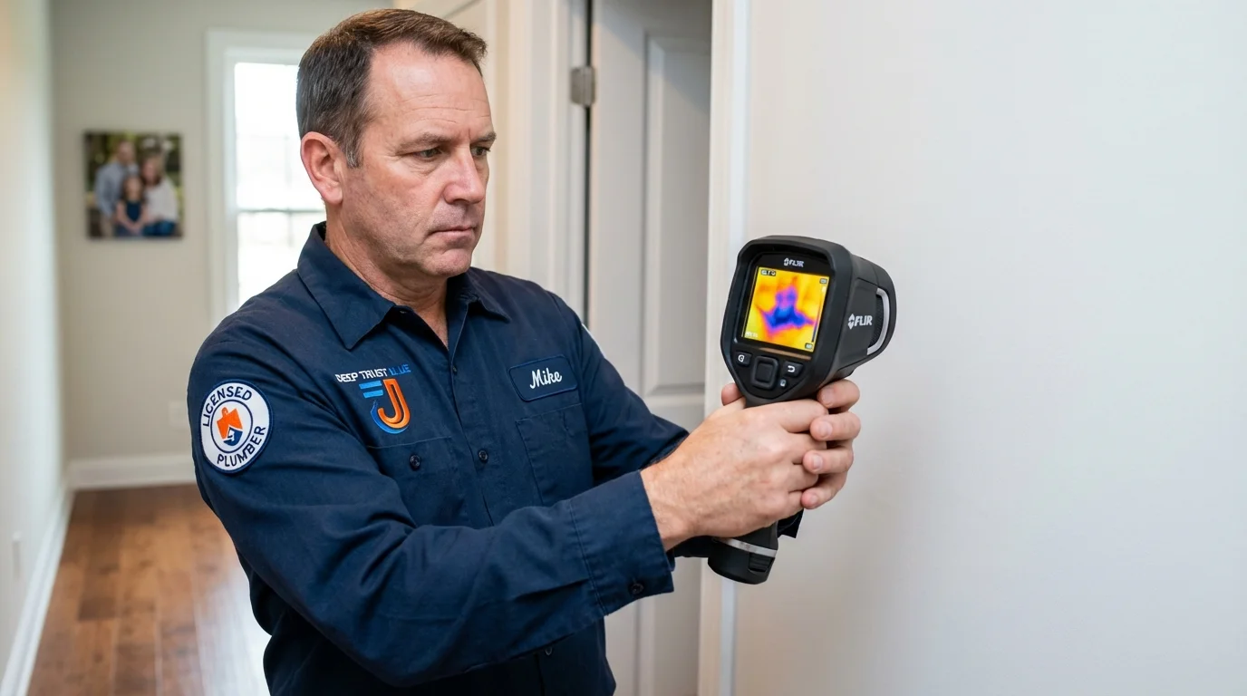 Thermal imaging leak detection by Johns Plumbing LLC in Annapolis